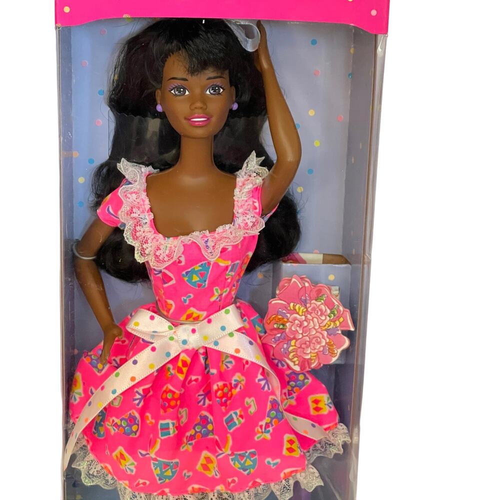 Mattel 1997 Birthday Surprise Barbie African American Special Edition #17320